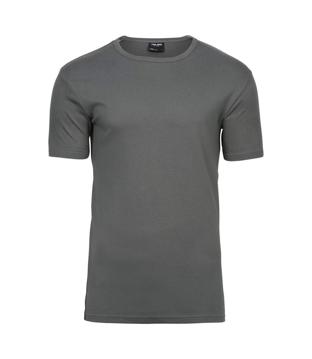 T-shirt À Manches Courtes Homme Gris Pâle Tee Jays-1