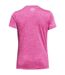 Womens/ladies Twist V Neck Loose Fit T-shirt Hot Pink Under Armour-2