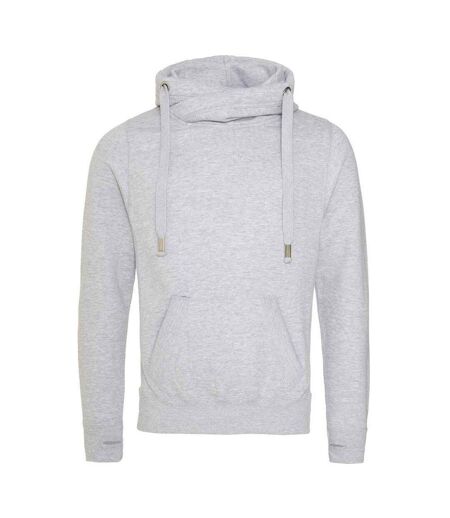 Sweat À Capuche Adulte Gris Chiné Awdis