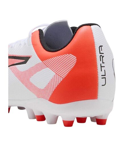 Mens Ultra 5 Play Firm Ground Football Boots  White Puma