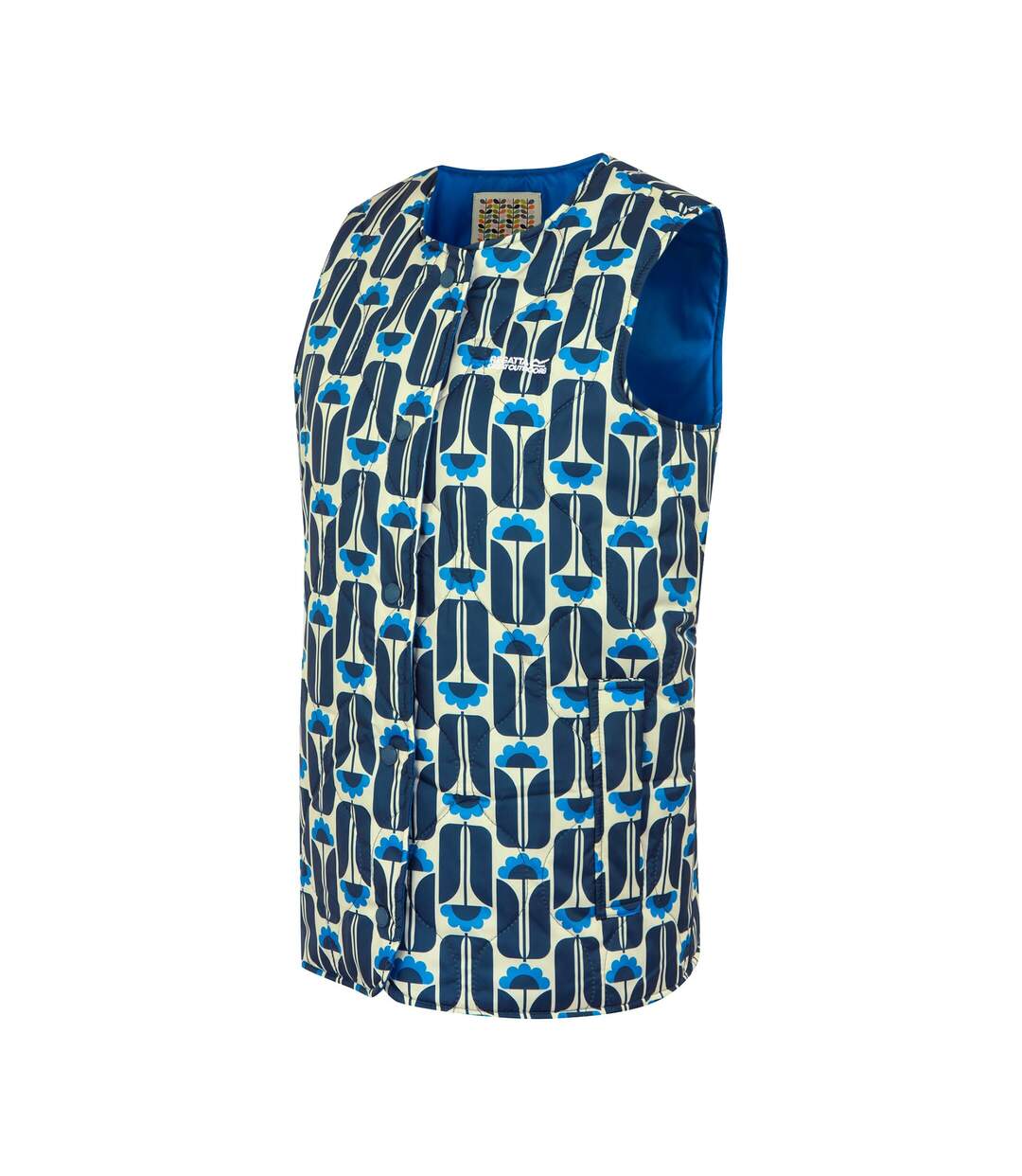 Doudoune sans manches orla kiely femme bleu marine Regatta-3