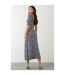 Dorothy Perkins Womens/Ladies Spotted Sweetheart Tall Midi Dress (Navy) - UTDP1660