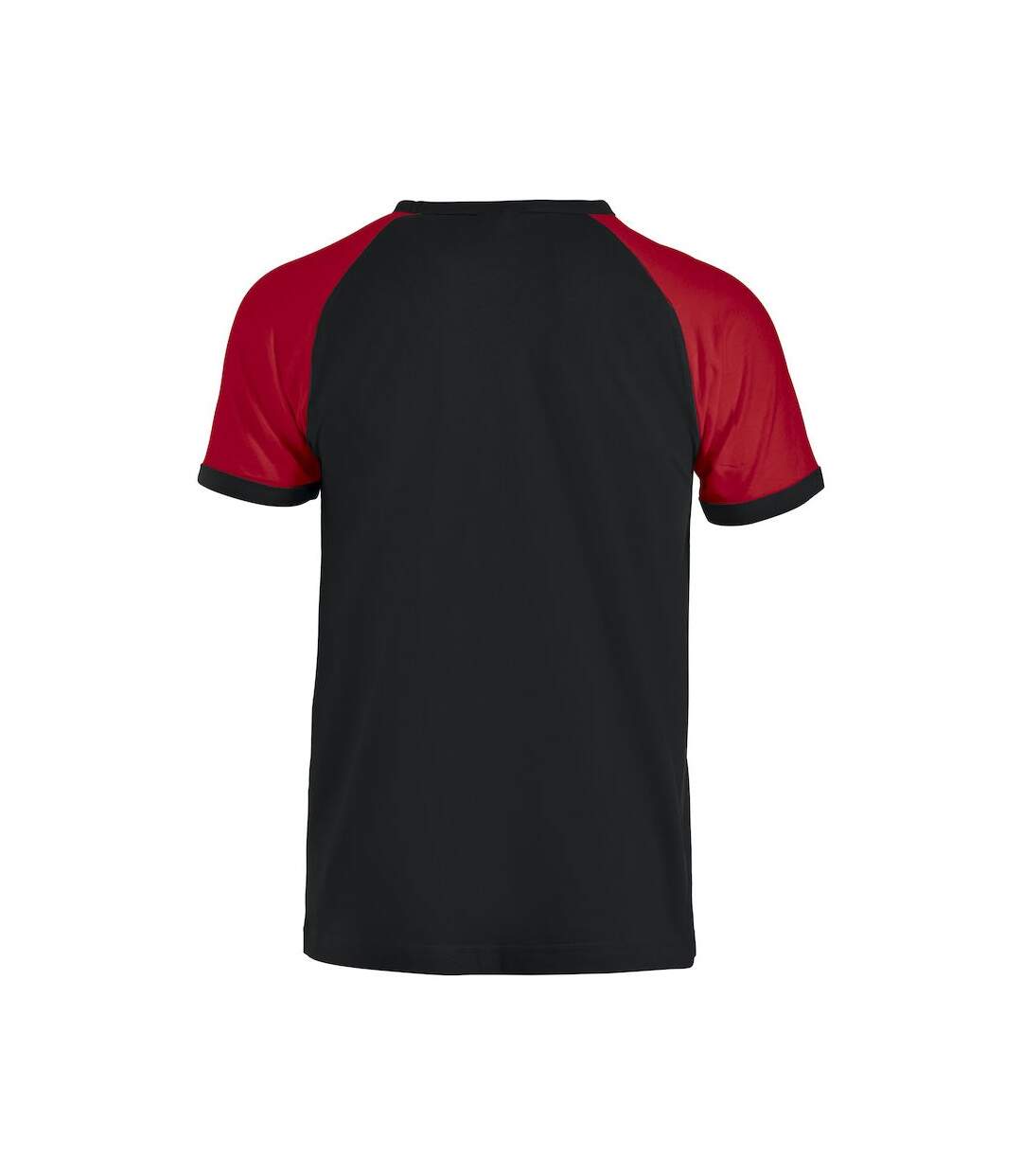 T-shirt adulte noir / rouge Clique