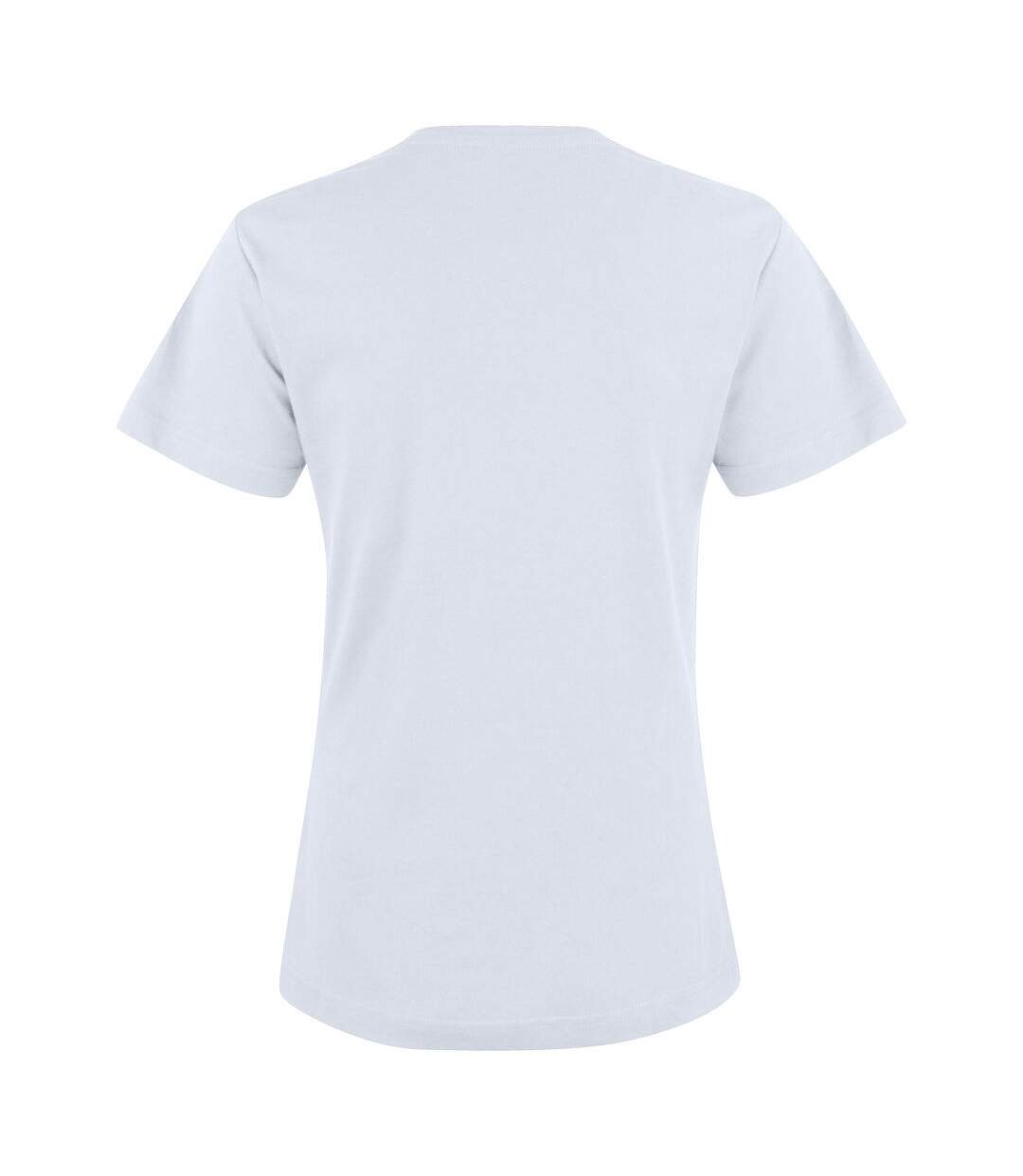 T-shirt premium femme blanc Clique-2