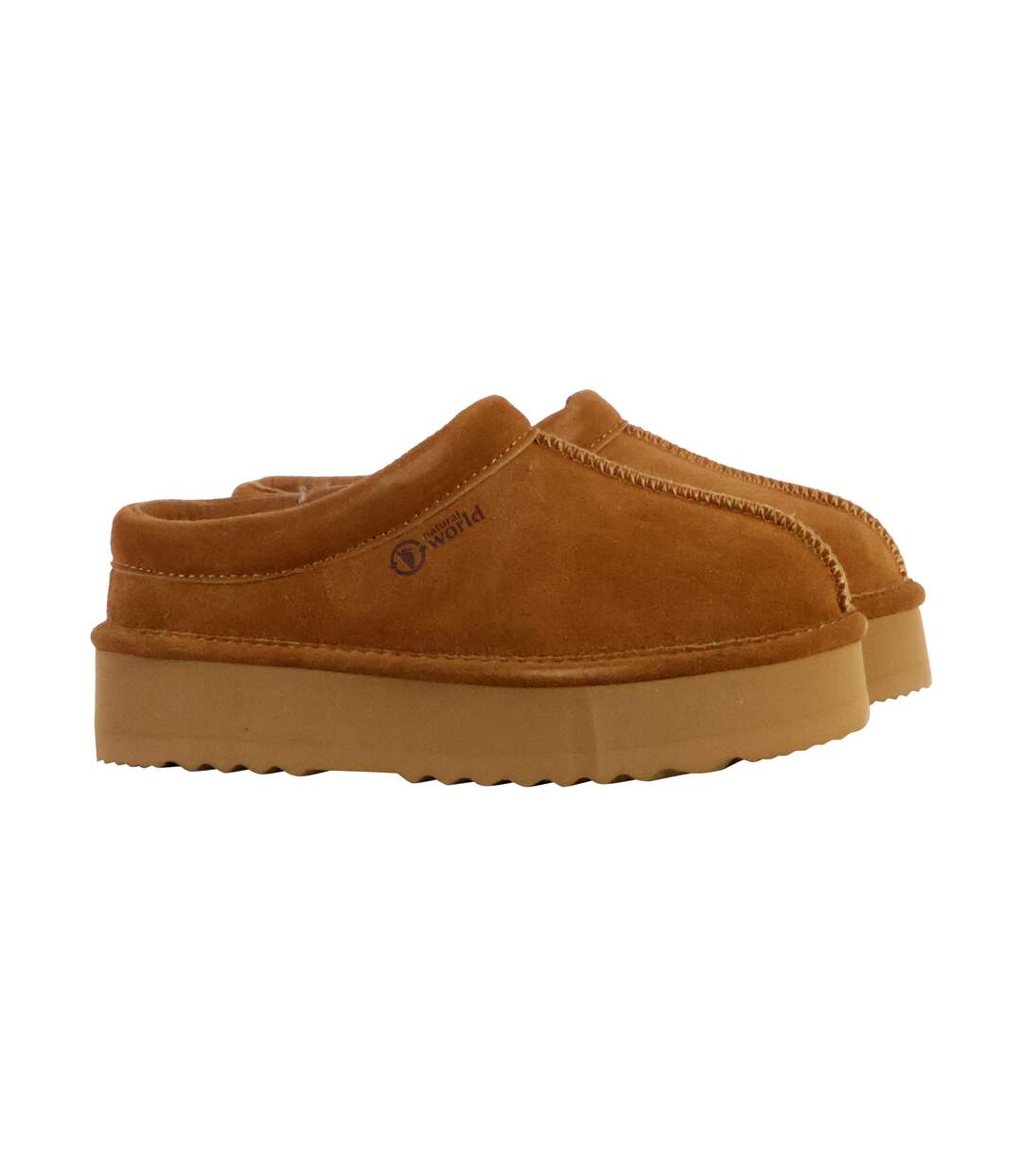 Chausson Cuir Natural World-3