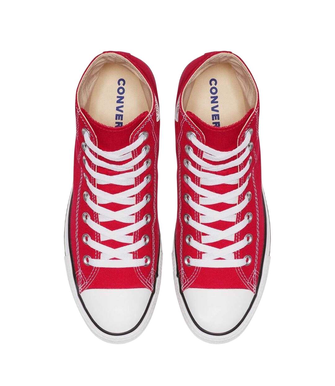 Womens/ladies Chuck Classic Hi High Top Trainers Red Converse-3