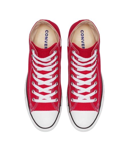 Womens/ladies Chuck Classic Hi High Top Trainers Red Converse