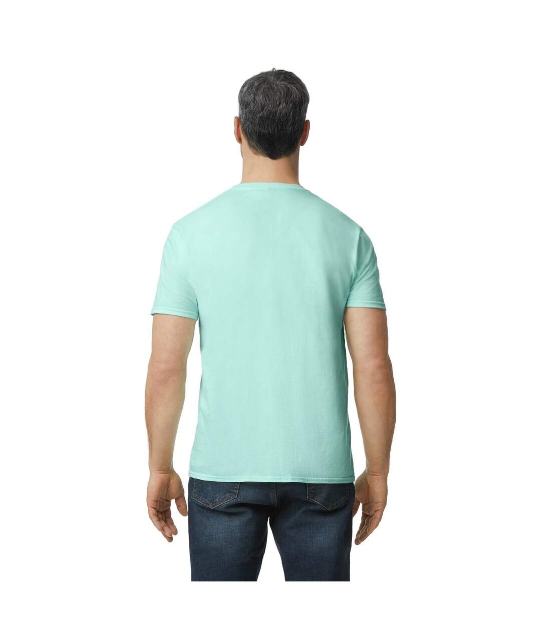 T-shirt homme turquoise pâle Anvil-2