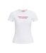 Womens/ladies Catch Footballs Not Feelings Cotton Blend T-shirt Bright White JJXX-2