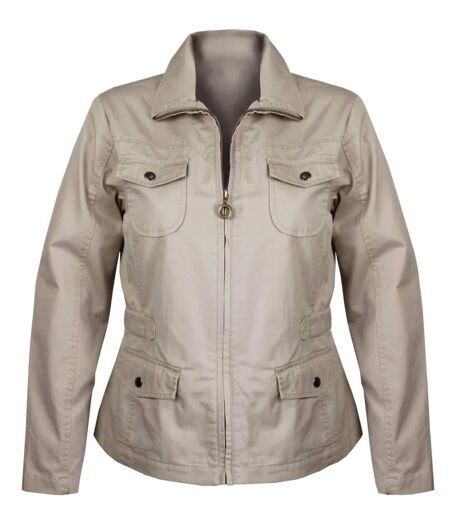 Veste Saharienne Femme Grande Taille AXMANGA2 Beige