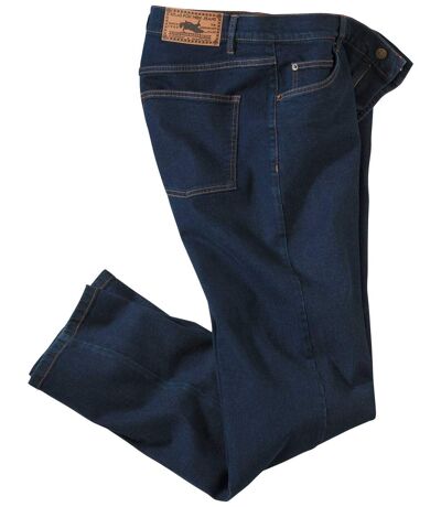 Donkerblauwe stretch jeans 