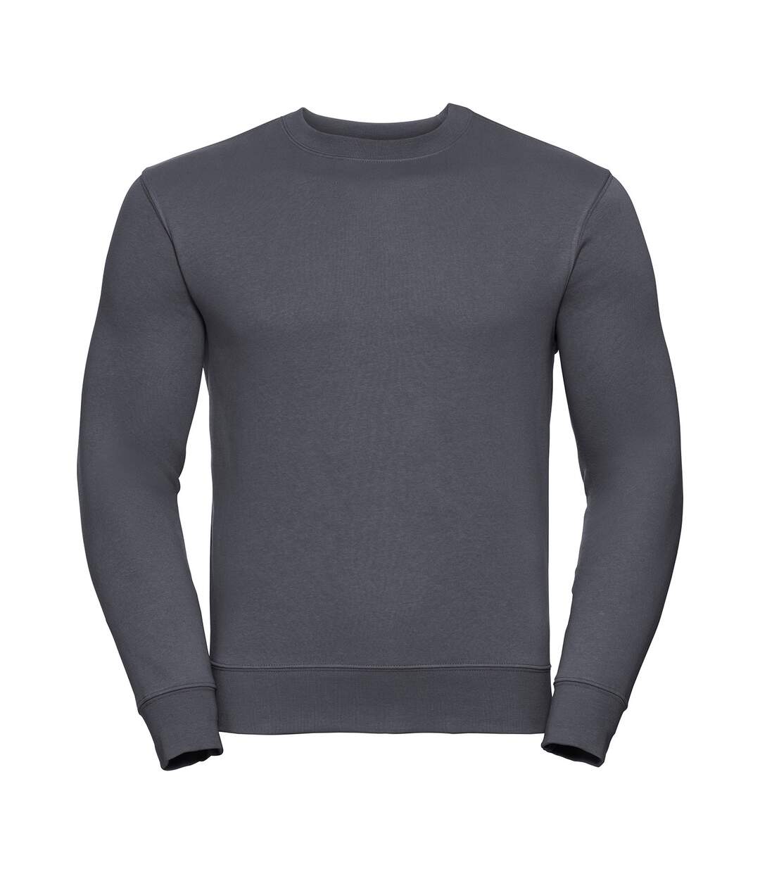 Mens set-in sweatshirt convoy grey Russell