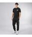 Mens VIBIN T-Shirt 100% Combed Cotton Large Logo Black Casual Tee-5