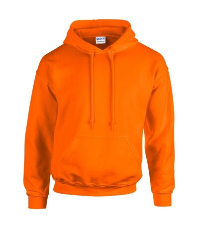 Unisex adult heavy blend hoodie safety orange Gildan