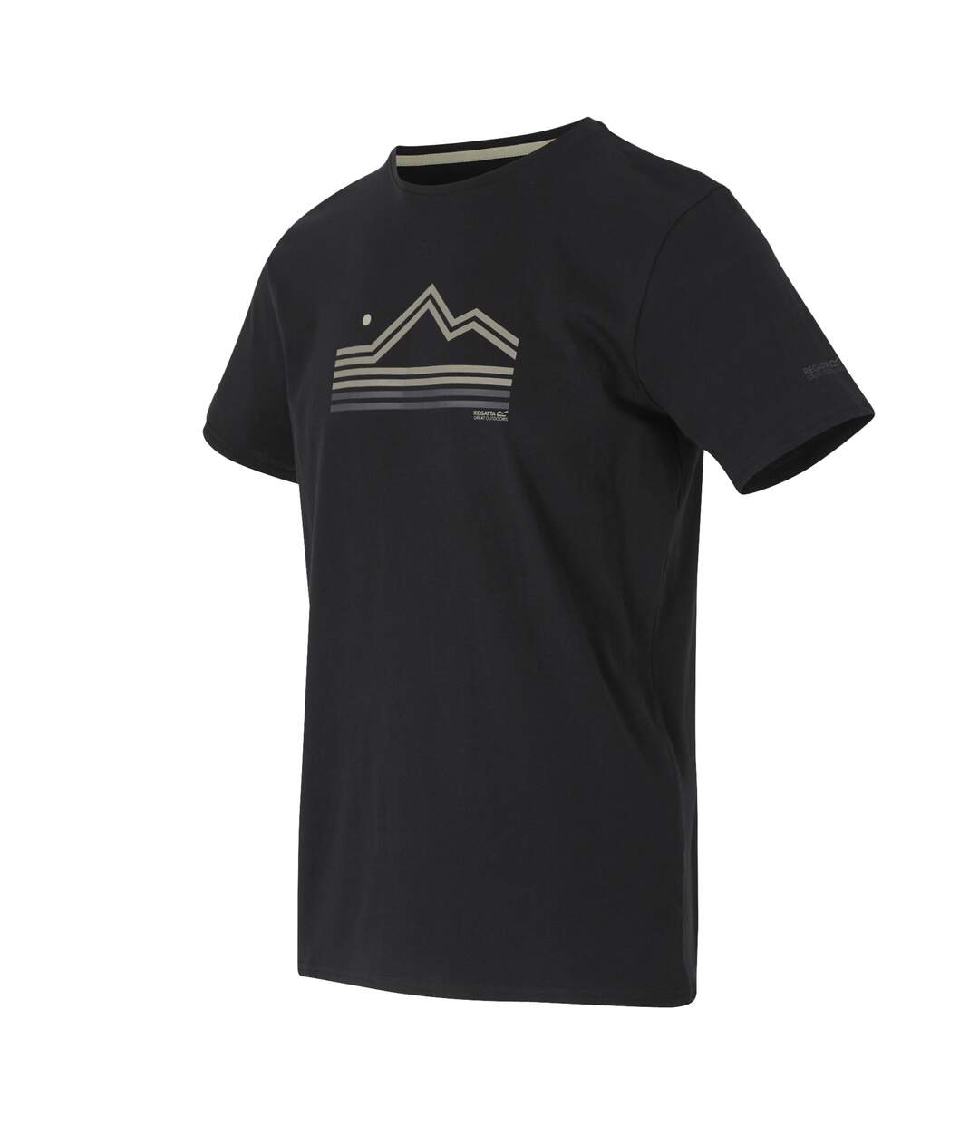 T-shirt breezed homme noir Regatta-3