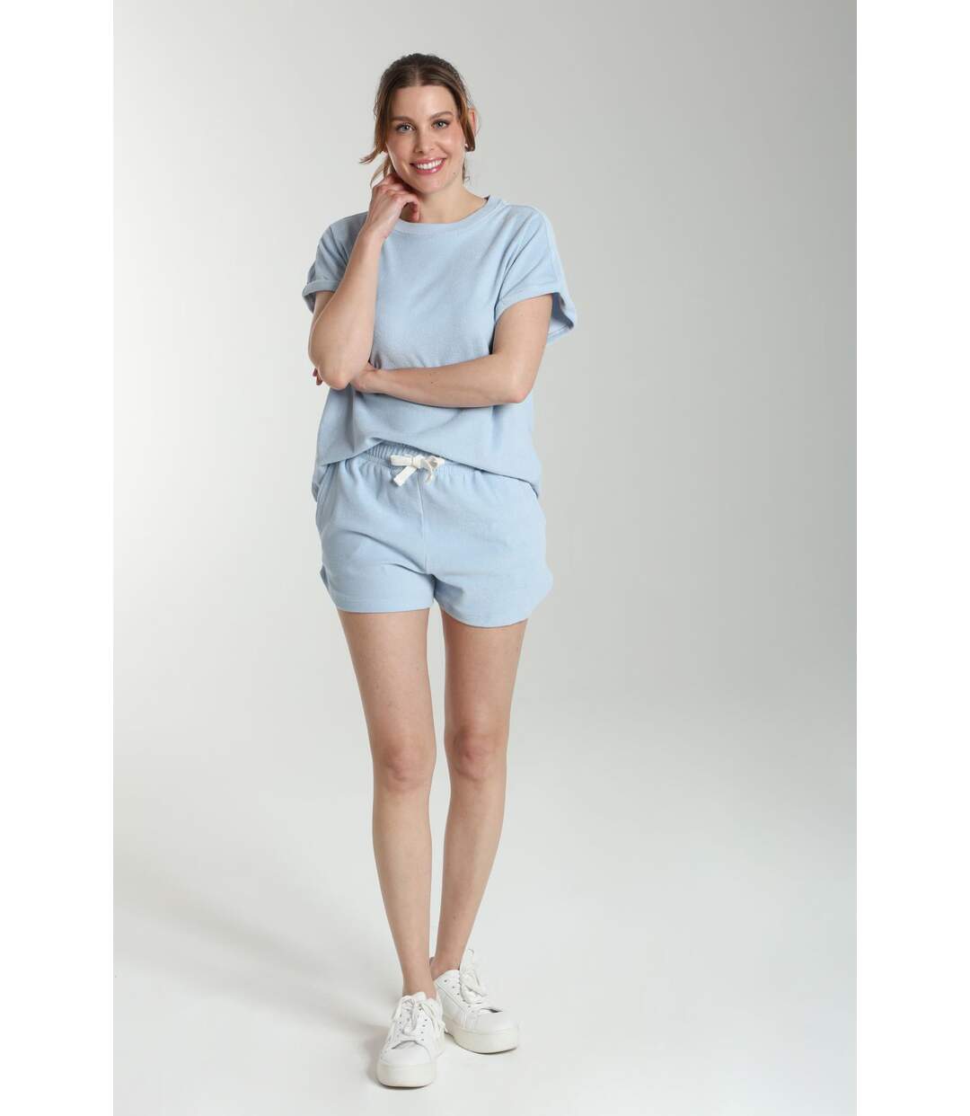 Ensemble tee shirt et short molleton femme Dilly Bis   | Gerard Pasquier-1