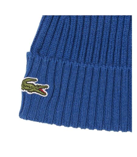 Bonnet bleu homme lacoste hjm
