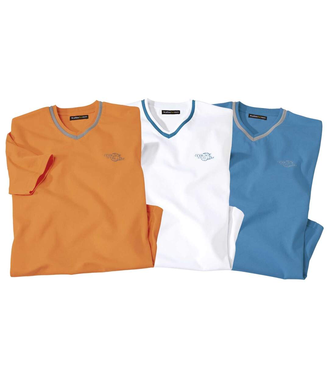 3er-Pack T-Shirts Team Surf mit V-Ausschnitt-2