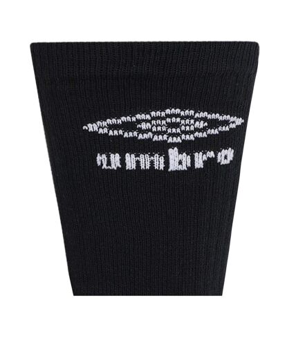 Pack of 3  Mens logo crew socks  black Umbro