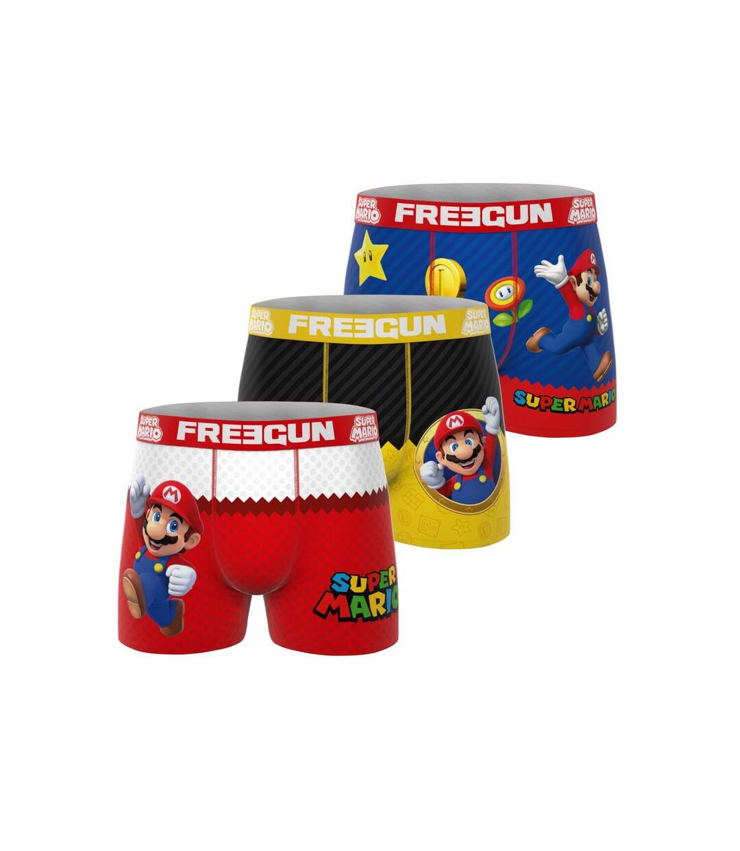 Lot de 3 boxers homme Super Mario Bros Freegun-1