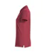 Womens/ladies Plain Polo Shirt Burgundy Clique-3