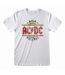 AC/DC Unisex Adult High Voltage Vintage T-Shirt (White)