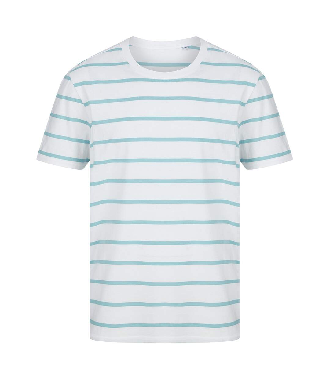 T-shirt adulte blanc / outremer clair Front Row-1