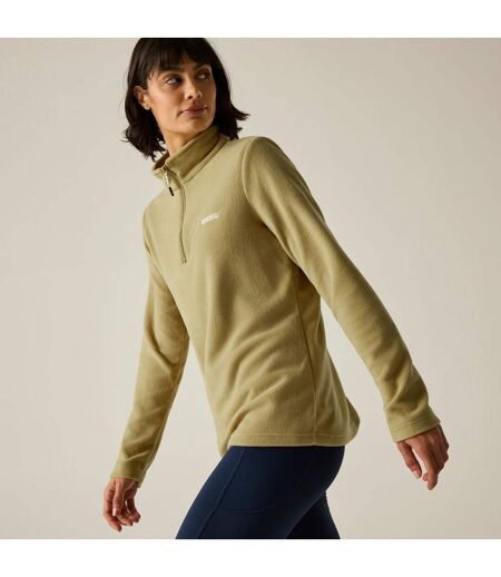 Haut Polaire Uni À Col Montant Zippé Sweetheart Femme Beige Foncé Regatta