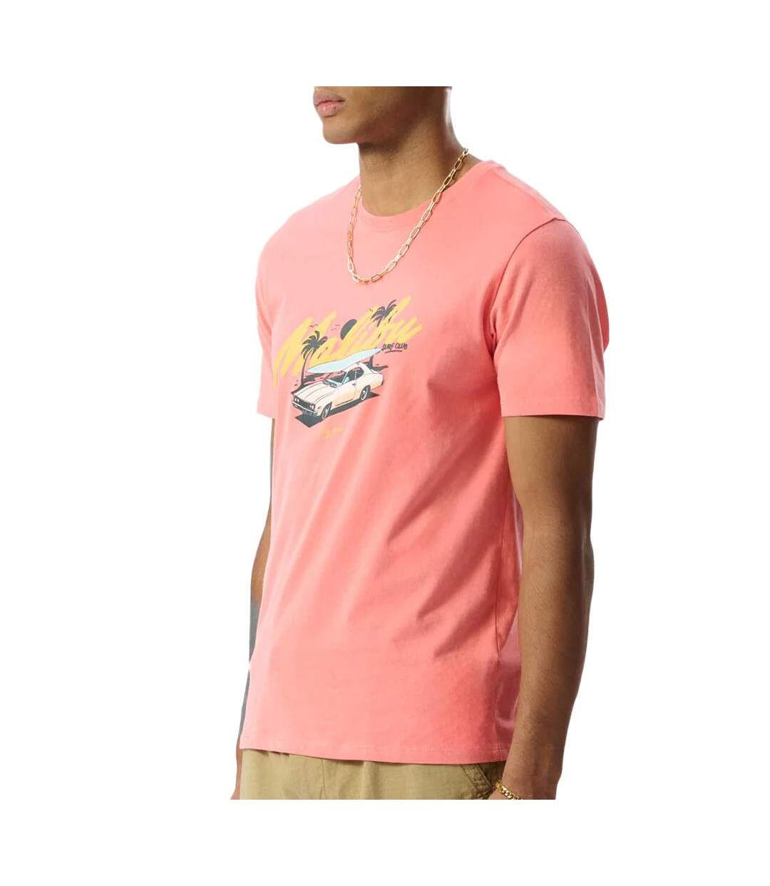T-Shirt rose homme teddy smith malibu - 3xl-2
