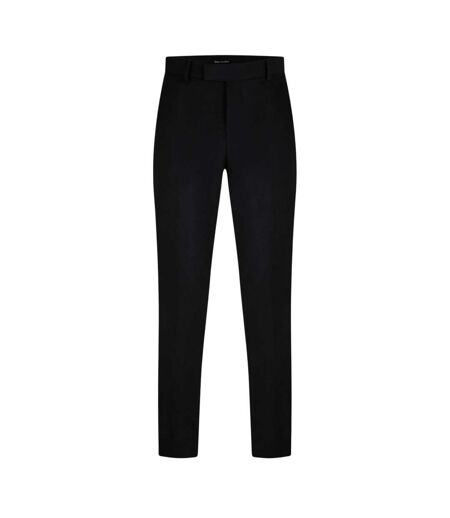 Mens Wool Blend Slim Suit Trousers Black Without Prejudice