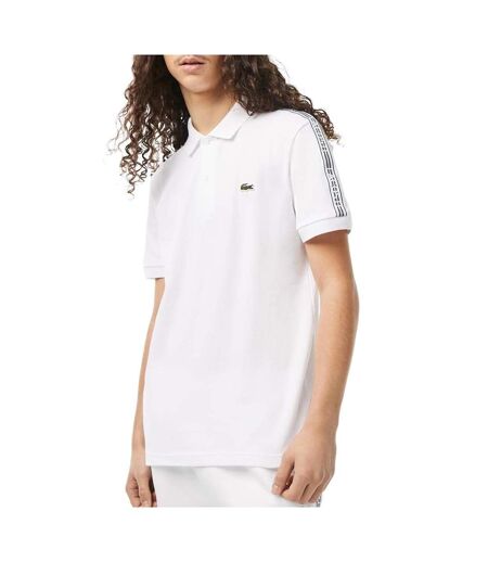 Polo blanc homme lacoste stre