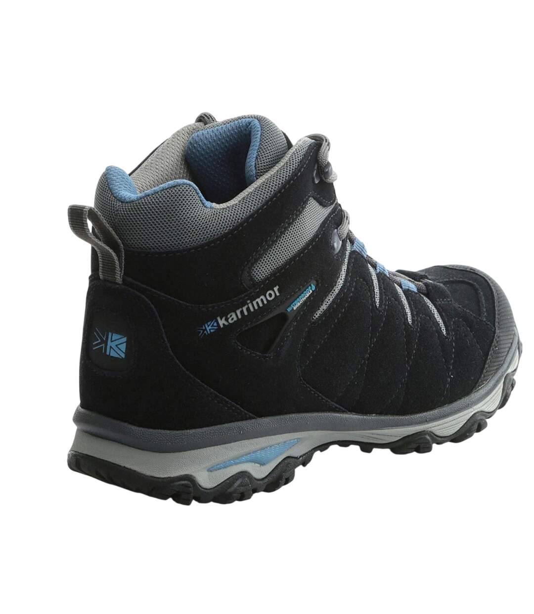 Womens/ladies Rona Leather Hiking Boots Navy Karrimor-2