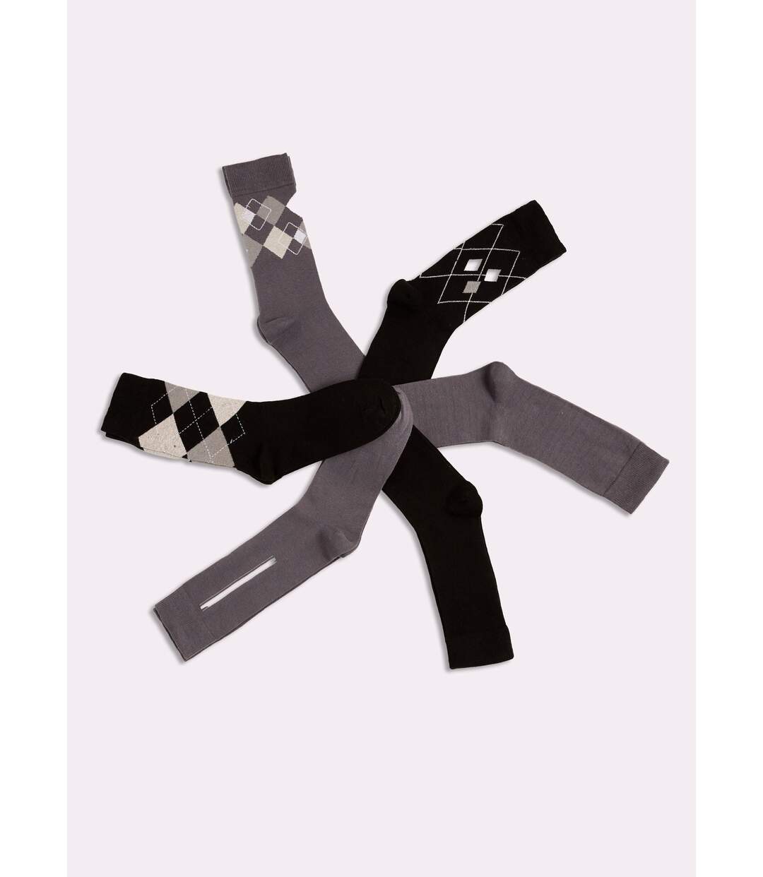 Lot de 6 Chaussettes losanges-1
