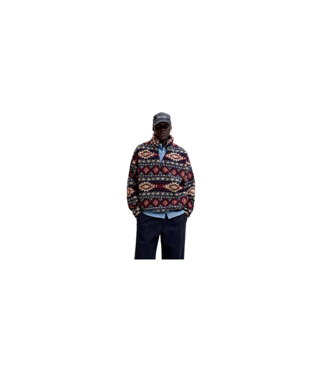 Sweat Eddie Homme Bleu Marine Foncé Jack And Jones-1