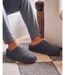 Isotoner Chaussons extra-light Mules homme jersey, semelle gomme antidérapante-2