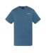 T-Shirt bleu homme schott brode - l-1