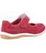 Fleet & Foster Womens/Ladies Morgan Touch Fastening Suede Shoe (Red) - UTFS7198-4