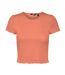 T-Shirt Rose/Orange Femme Vero Moda Madi Jill - L