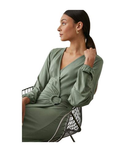 Robe mi-longue femme vert kaki Principles