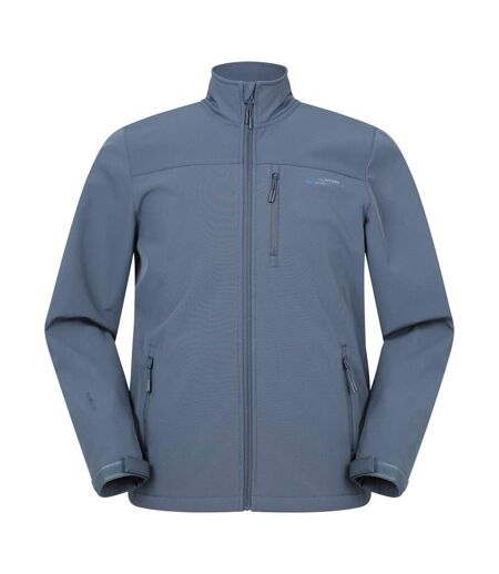 Mens Grasmere Water Resistant Soft Shell Jacket Blue Mountain Warehouse