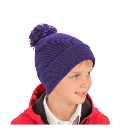 Result Womens/Ladies Winter Essentials Pom Pom Beanie (Purple) - UTBC4638