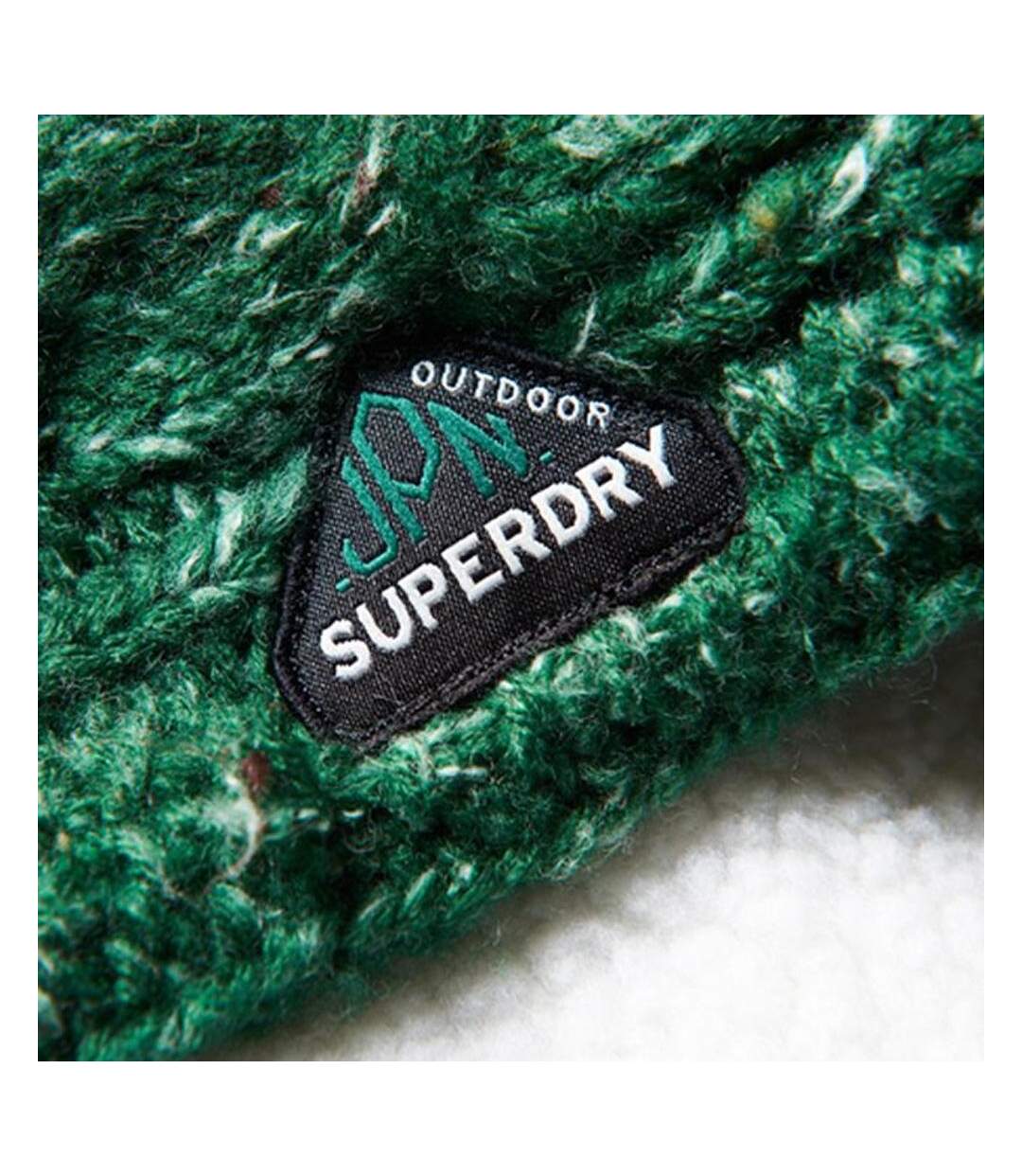 Tour de cou vert homme superdry gracie cable snood-2