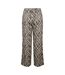 Womens/ladies Lisa Zebra Print Wide Leg Trousers Black Vero Moda-3