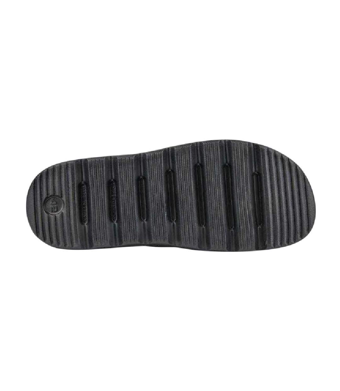Mens Lou Minimalist Summer Flat Slides Black Coqui-4