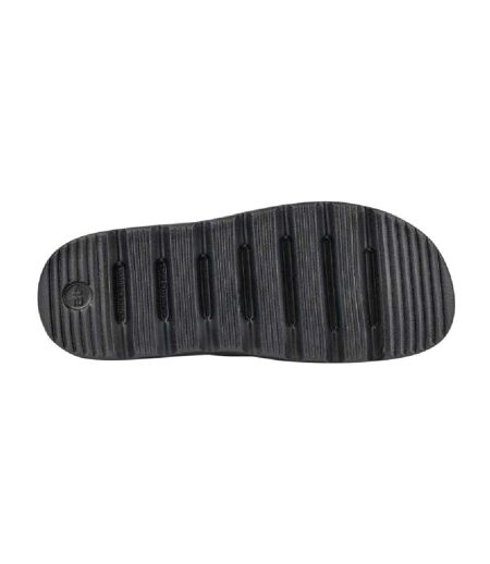 Mens Lou Minimalist Summer Flat Slides Black Coqui