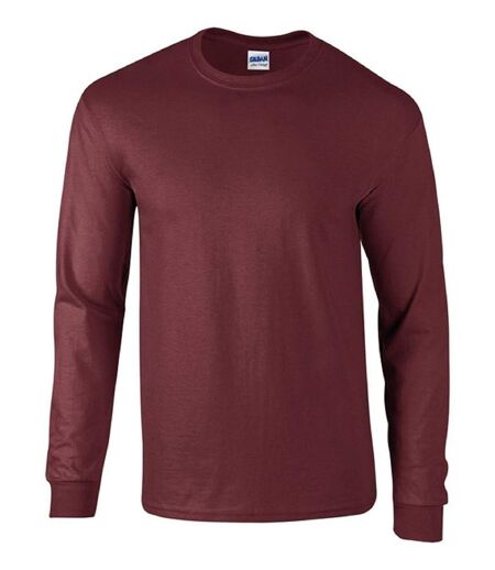 T-shirt manches longues - Homme - 2400 - rouge bordeaux maroon