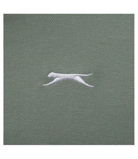 Polo Motif/style Logo Brodé Homme Vert Pâle Slazenger