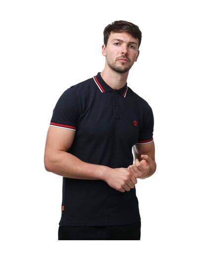 Unisex Adult Tipped Short-sleeved Polo Shirt Navy Timberland
