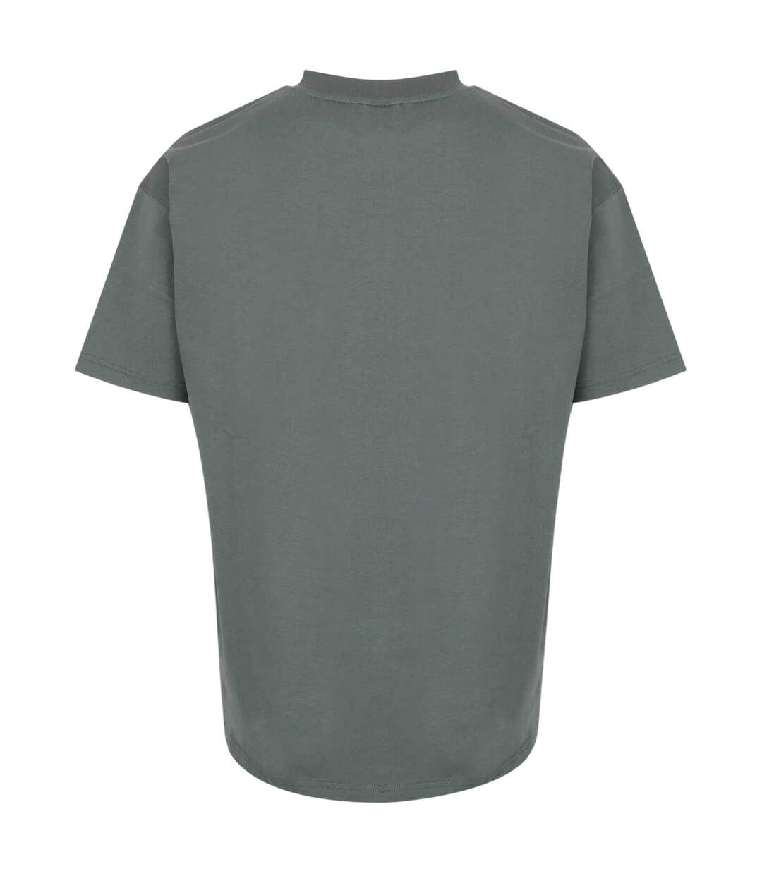Mens Flock Print Cotton T-shirt Grey Everlast-2