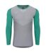 Umbro Mens Pro Long-Sleeved Base Layer Top (Golf Green/Gray)